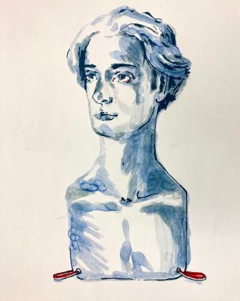 The statue